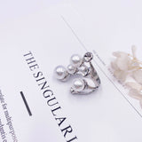 Elegant Retro Oversize Multi Pearl Rings for Women Lady Shiny Crystal Rhinestone Irregular Charm Ring Korean Wedding Jewelry - MeriMeriShop