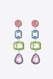 Multicolored Glass Stone Copper Earrings