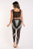 Cut Out Detailed Top and Leggings Set