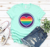 Rainbow Heart T-shirt - MeriMeriShop