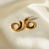 18K Gold-Plated Stainless Steel Earrings