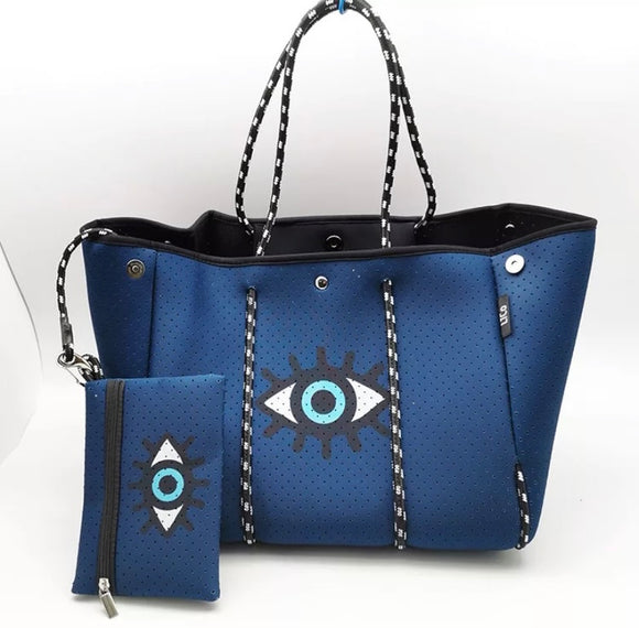 “The Eye” Blue Waterproof Carry All Bag - MeriMeriShop