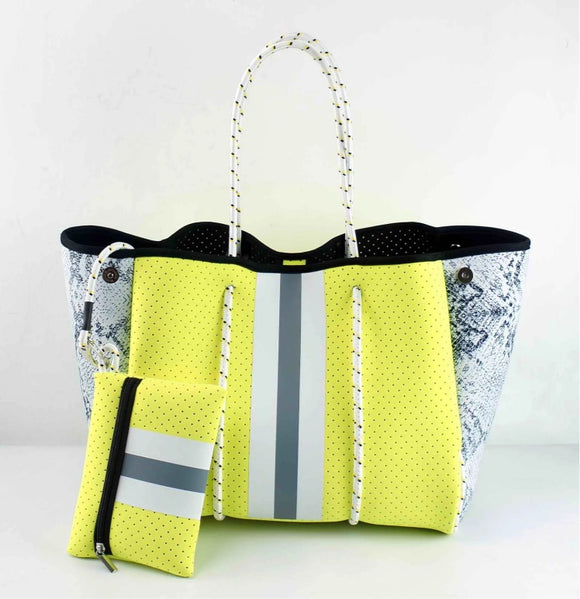 Lemon/Snake Print Waterproof Carry All Bag - MeriMeriShop
