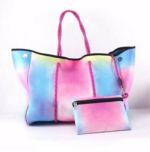 Pink Colorful Waterproof Carry All Bag - MeriMeriShop