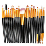 La Milee 20/5Pcs Makeup Brushes Set Eye Shadow Foundation Powder Eyeliner Eyelash Lip Make Up Brush Cosmetic Beauty Tool Kit Hot - MeriMeriShop