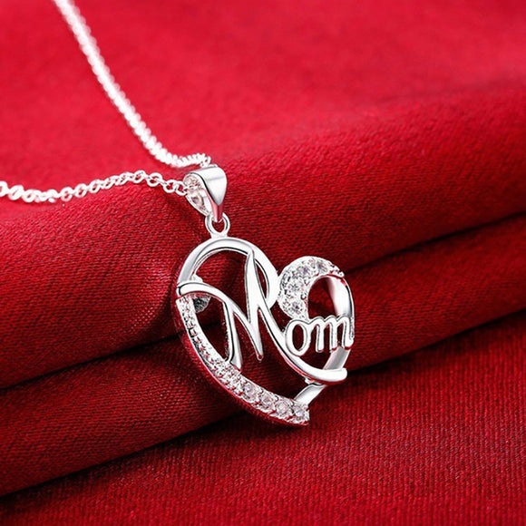 Mother's Day Necklace Fashion Mom Letter Love Necklace Charms Pendant Necklace The Best Gift For Mother - MeriMeriShop