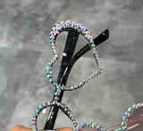 Vintage Heart Sunglasses Women Fashion Luxury Rhinestone Decoration Cat Eye Sunglasses Men Eyeglasses Oculos Clear Glasses - MeriMeriShop