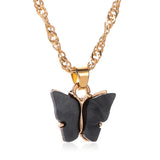 Gold Chain Butterfly Pendant Choker Necklace Women Statement Collares Bohemian Beach Jewelry Gift Collier Cheap - MeriMeriShop