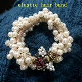 Luxury Handmade Elastic Pearl Bee  Bracelet Bangle Jewelry For Women Party Gift - MeriMeriShop