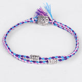 Tibetan Buddhist Lucky Woven Amulet Tibet Cord Bracelets & Bangles for Women Men Handmade Rope Buddha Bracelet - MeriMeriShop