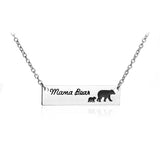 Fashion Women Charm Mom Love Mama Bear Necklace Mother Grizzly Bear Woman for Mother's day Gift Girls Necklace Birthday Gift - MeriMeriShop
