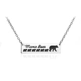 Fashion Women Charm Mom Love Mama Bear Necklace Mother Grizzly Bear Woman for Mother's day Gift Girls Necklace Birthday Gift - MeriMeriShop