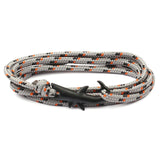 Silver Shark Multilayer Rope Bracelet - MeriMeriShop