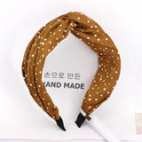 Haimeikang Solid Color Cloth Cross Hairband Headband Turban for Women Lady Wide Plastic Hair Hoop Bezel Hair Bands Accessories - MeriMeriShop