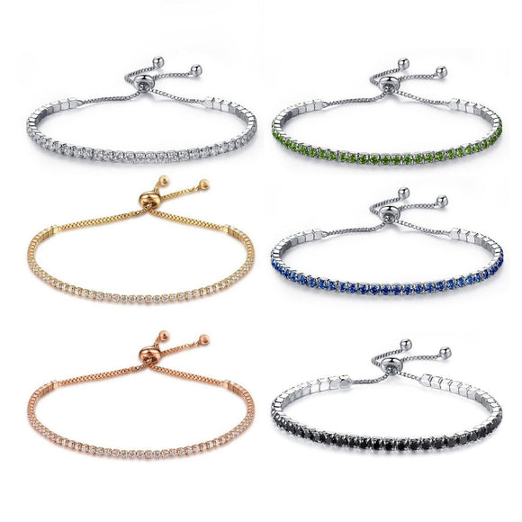 Mix Style Fashion Cubic Zirconia Tennis Bracelet & Bangles for Women New Luxury Cuff Bohemian Wedding Jewelry Drop Shipping - MeriMeriShop