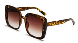 Summer Women Uv Proof Sunglasses High Quality Leopard Fashion Sun Glasses Vintage Wide Big Sunglasses - MeriMeriShop